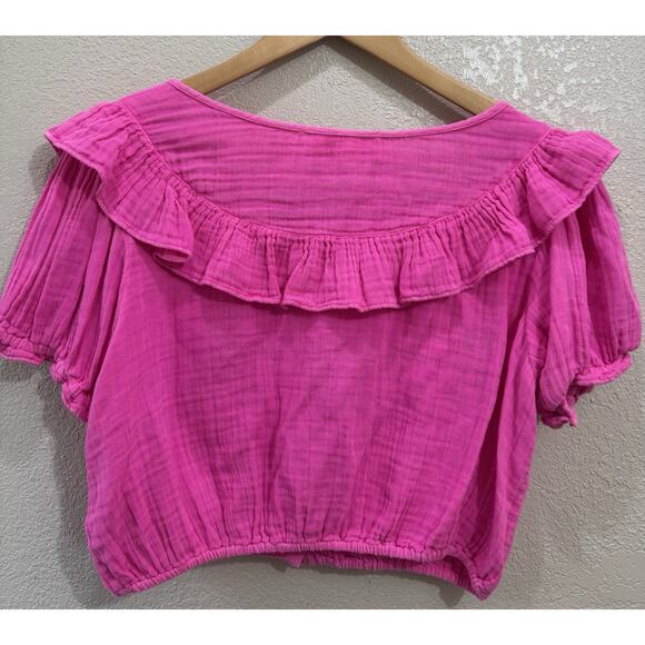 Loveshackfancy Elania Crop Top Womens Size M - Picture 3 of 5